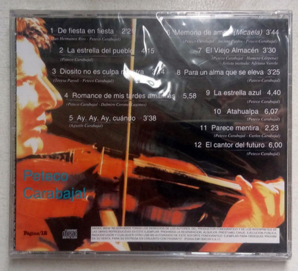 Peteco Carabajal Memoria De Amor Cd Página 12 Sellado Kktus 1