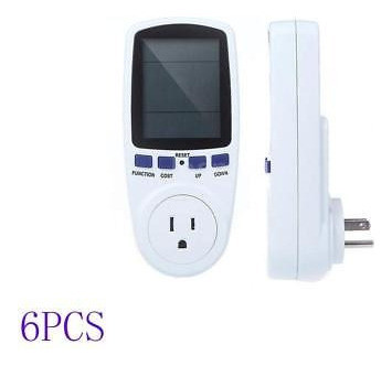 6pcs Lcd Digital Power Energía Medidor Vatios Voltaje Corrie 1