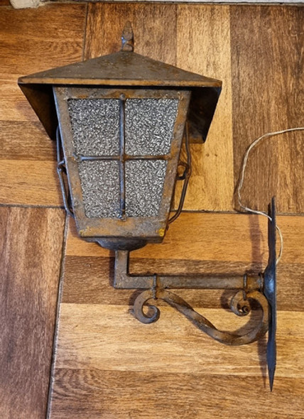 Importante Farol Colonial Antiguo En Hierro Macizo 62 Cm. 0
