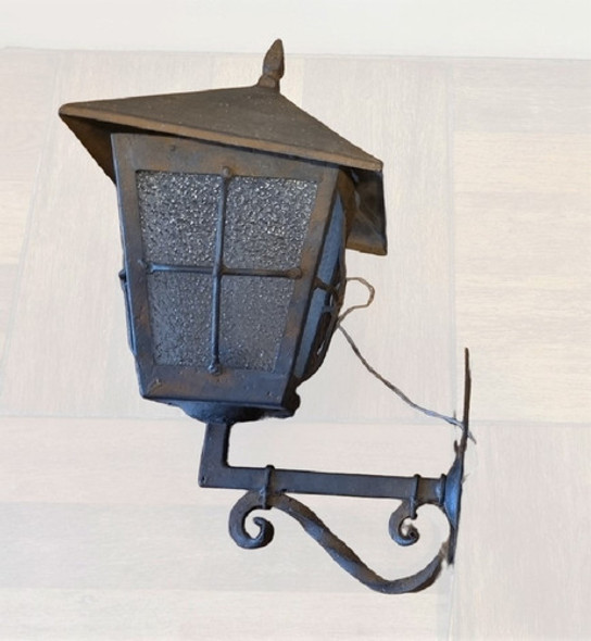 Importante Farol Colonial Antiguo En Hierro Macizo 62 Cm. 1