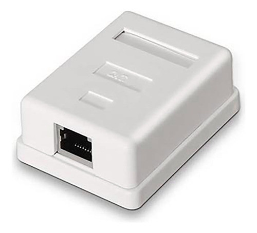 Base / Roseta Rj45 Exterior Con Jack Y Autoadhesivo 0