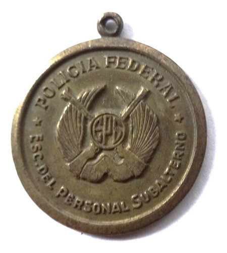 Medalla Militar Antiguo Policia Federal Personal Subalterno 0