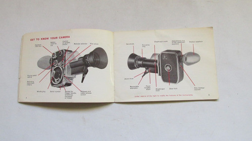 Manual Instrucciones Camara Filmadora Bolex Zoom Reflex P1 1