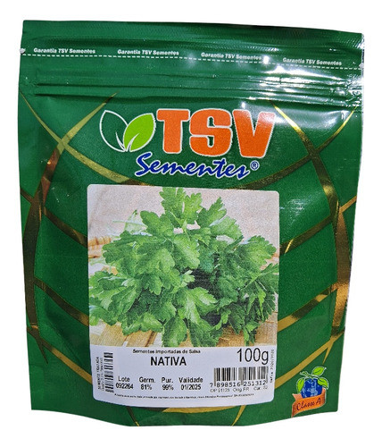 Semente De Salsa Salsinha Nativa Tsv 100g Sementes Tsv 1
