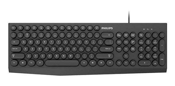 Teclado Philips Resistente Al Agua Usb2 104 Teclas- Tecnobox 0