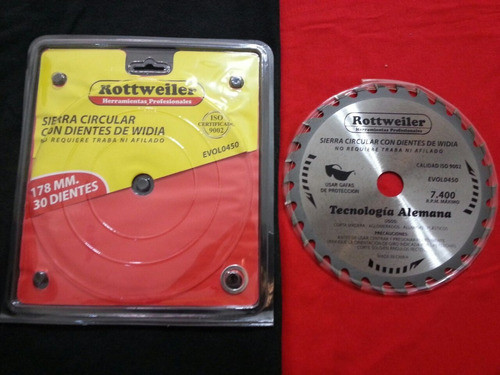 Disco Sierra Circular Con Diente De Widia 180 (x) 30 Dientes 1