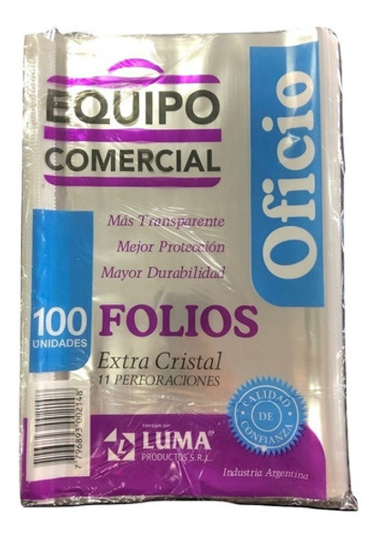 Folios Equipo Comercial Oficio X 300 Borde Blanco 0