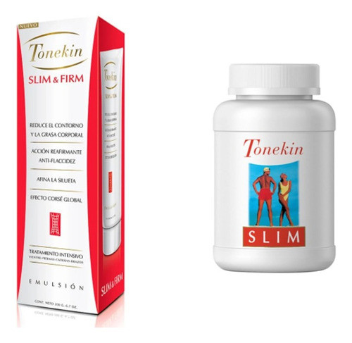 Kit Emulsión Corporal Tonekin Slim & Firm + Supl. Dietario 0