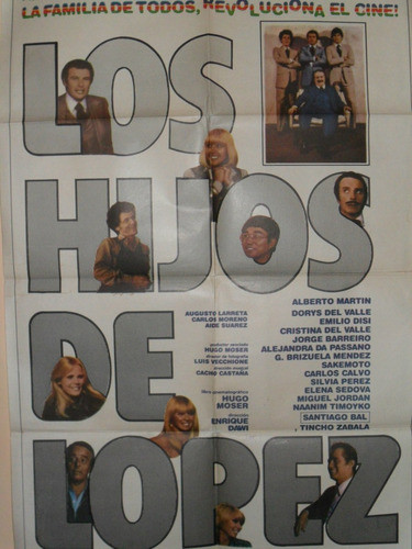 Poster Pelicula Los Hijos De Lopez - Año 1980  Original 0