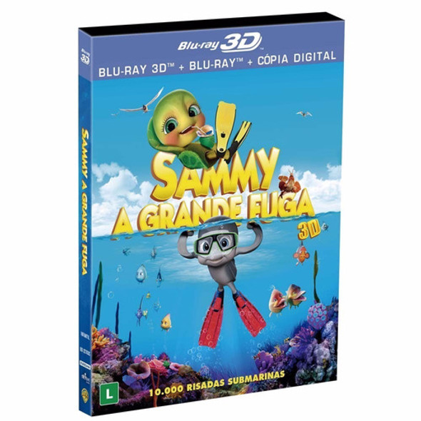 Blu-ray Duplo Sammy A Grande Fuga (3d/2d) - Lacrado & Orig. 0