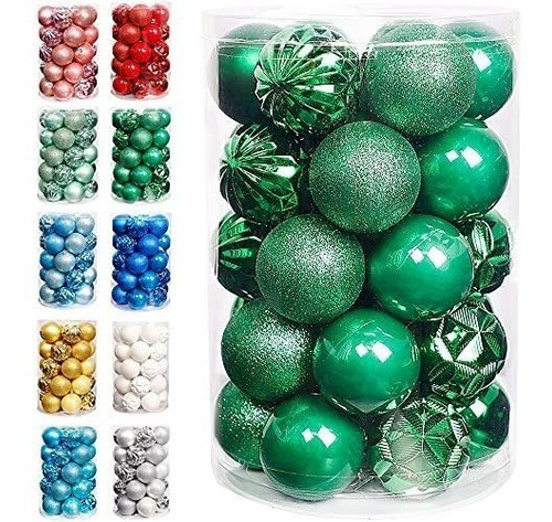 Bolas Para Arbol De Navidad  -packx 34u. De 6cm./verde 0