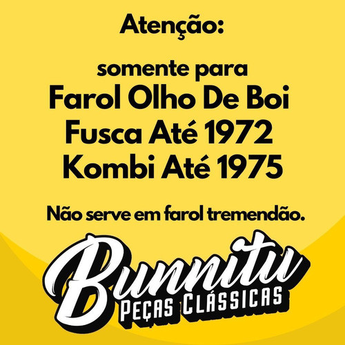 Proteção Farol Olho Boi Tipo Empi Fusca 1200 1300 Kombi 1500 1
