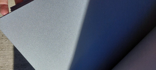 Placa Alto Impacto 2.44 X 1.22mt  1mm Gris Plata Gofrado M.e 1