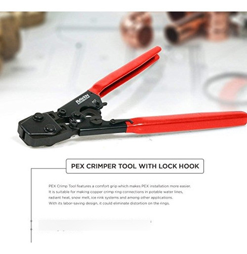 Herramienta De Crimpado Pex Pexflow R1245 Con Gancho De Bloq 1