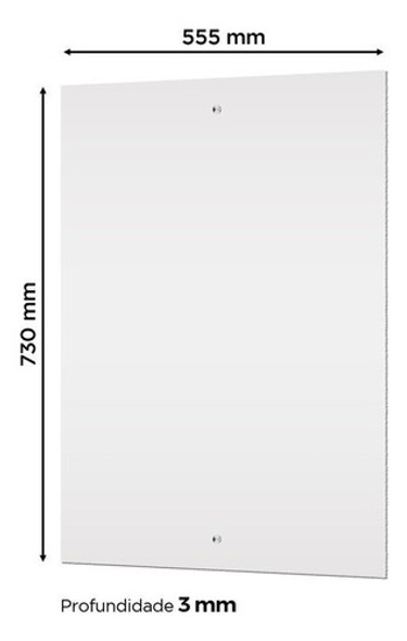 Módulo Complementar Com Espelho (a X L) 73 X 55,5 Cm Bb 1