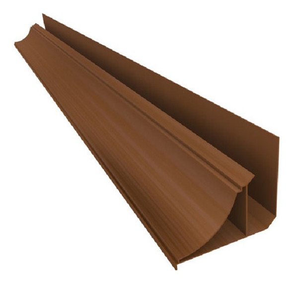 Moldura Media Caña Marrón Para Cielorraso Pvc X 6 Metros 0