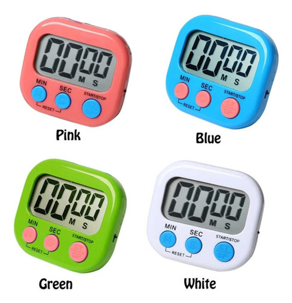 Reloj Temporizador Digital Cocina Timer Minutero Alarma Pro 0