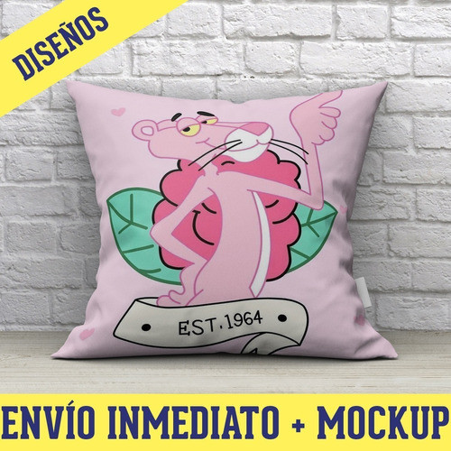 Diseños Plantillas Almohadones Cojines La Pantera Rosa 1