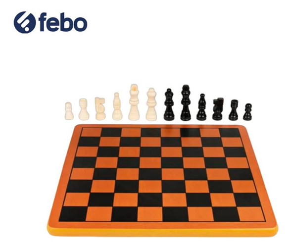 Juego De Mesa Ajedrez Clásico Madera Maciza Black & Gold 1