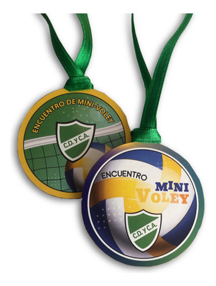 Medallas Vóley Personalizadas 6cm. Diseño A Elección. 0 Medallas Vóley Personalizadas 6cm. Diseño A Elección. 0