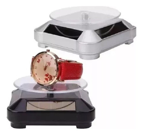 3 Exhibidor Giratorio Vidriera Alhajas Colección Carga Solar 0