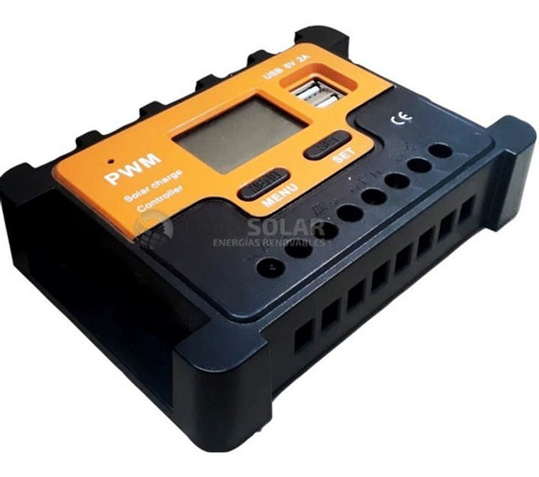 Regulador Solar  Pwm 40a Doble Entrada De Panel 0