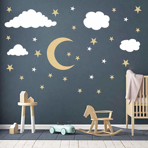 Vinilo Decorativo Pared [7pkltk6j] Luna 1