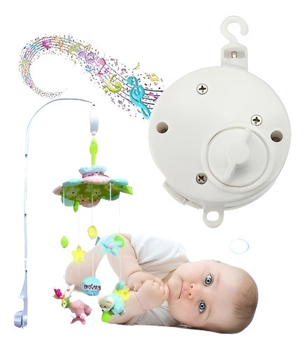 Caja De Música De Niño Bebé Cuna Móvil Windup Movimiento Des 0