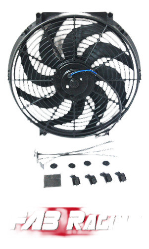 14'' 12v Eléctrico Radiador Termo Ventilador + Kits De Monta 0