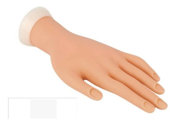 Mão Postiça Para Treino Manicure Silicone Unhas Gel Acrigel 0 Mão Postiça Para Treino Manicure Silicone Unhas Gel Acrigel 0