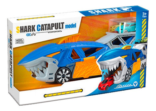 Juguete Camión Shark Con Lanzador Y 2 Autitos 1
