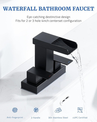 Canilla Cascada Monocomano Acero Inoxidable Baño C/drenaje 1