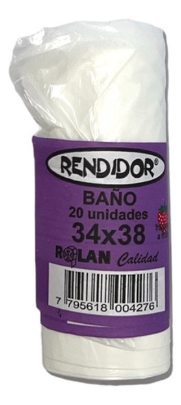 400 Bolsas De Basura Blancas Perfumadas 34x38cm Baño Residuo 0