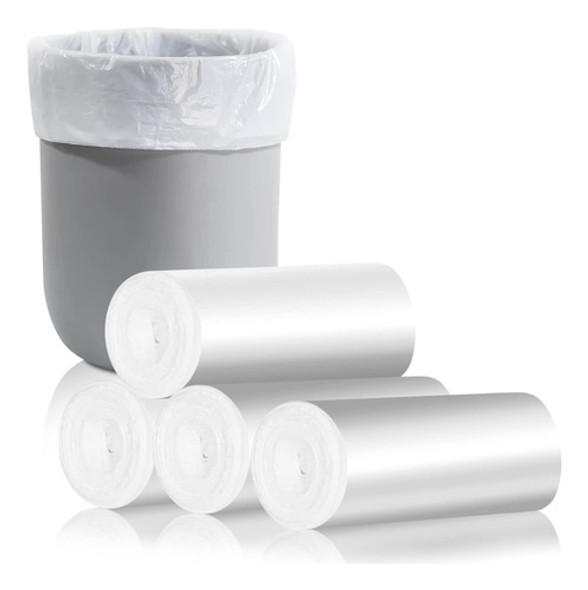 400 Bolsas De Basura Blancas Perfumadas 34x38cm Baño Residuo 1