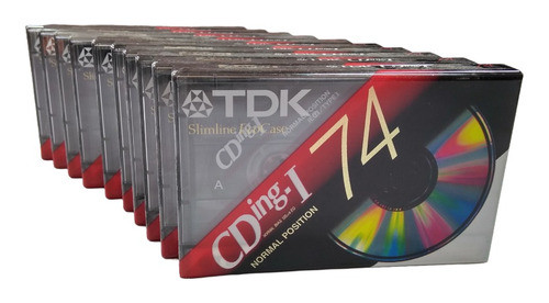 Cassette Audio Original * 10 Unidades - Tdk  Cding1  74' 0