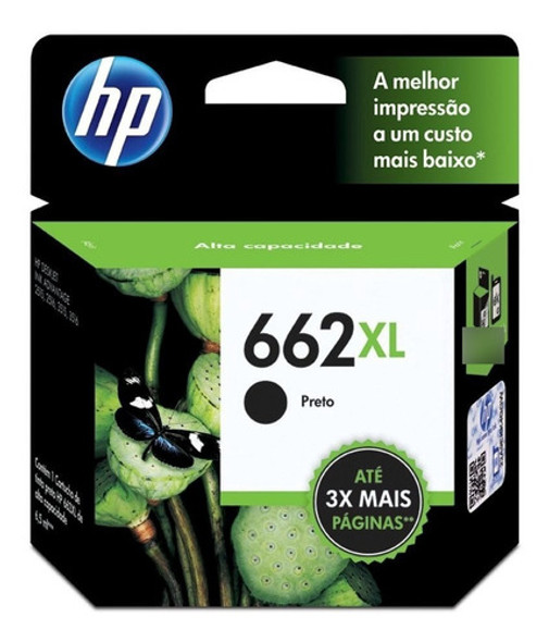 Cartucho Hp 662xl Preto Cz105ab Hp Cx 1 Un 1