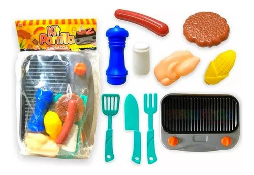 Kit Parrilla Barbacoa De Juguete Irv Toys 0137 1