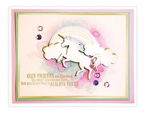 Spellbinders S3259 Die Dlites Unicorn Fantasy Etchedwafer Th 1