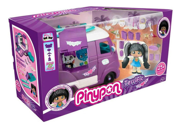 Pinypon Terrific Van Camioneta Con 1 Figura Pyp + Accesorios 0