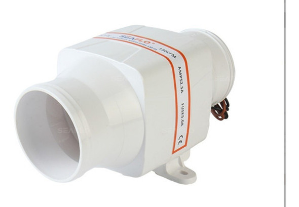 Extractor De Aire 12v Para Motor Home Barco Manguera 75mm 0