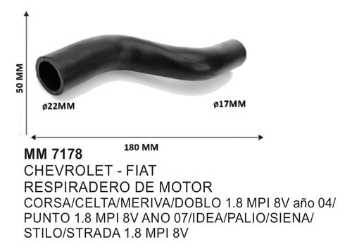 Respiradero De Motor Fiat/chevrolet (modelos En Foto 2) 1