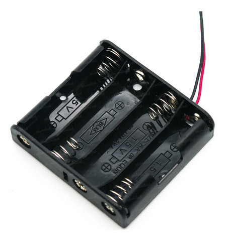 3 Portapilas 4 Aa Doble Ax4 Con Cable 15cm (58x68x16mm) 0