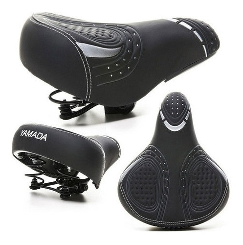 Selim Banco Para Bike Yamada Com 2 Molas Wl-6001 Preto 1