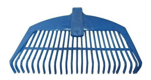 Rastrillo Barre Hojas Plastico Color Azul 24 Dientes 40 Cm 0