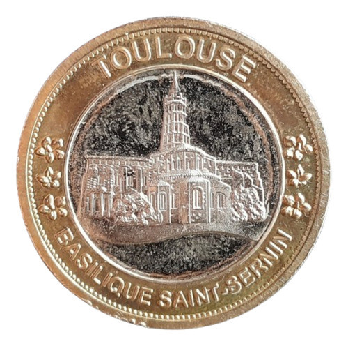Medalla Francia, Toulouse - Basílica Saint-sernin, Bi-metal 1