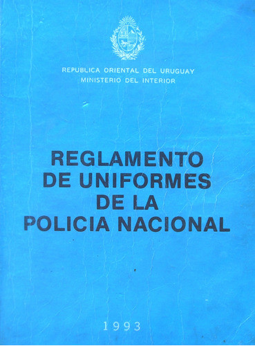 Reglamento Uniformes Policia Uruguay 1993 Compact Disc Digit 0