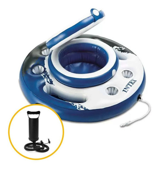 Bar Cooler Inflável Flutuante Intex 24 Latas + Bomba Inflar 0