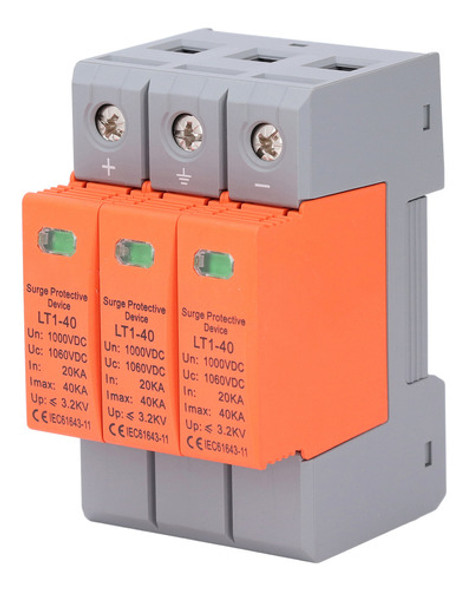 Protetor De Sobretensão 3p Fotovoltaico De 35 Mm Para Montag 0