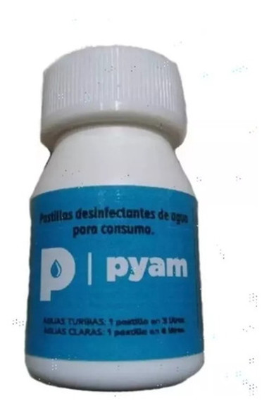 Pastillas Potabilizadoras Agua Pyam Pote 220 Comprimidos 0