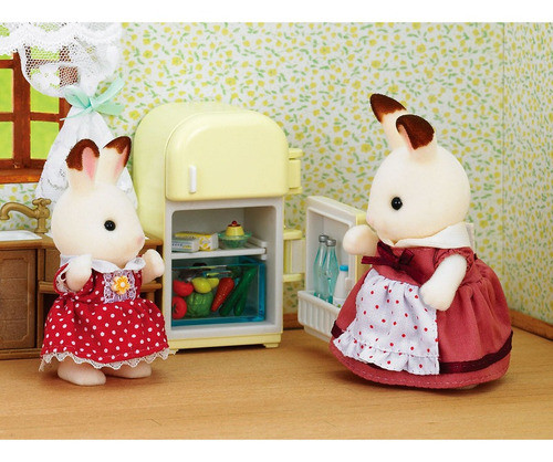 Sylvanian Families Mama Heladera Y Accesorios Juguete Muñeca 1